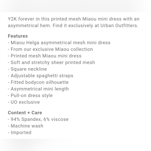 Miaou UO Exclusive Helga Dragon Mesh Asymmetrical Mini Dress, Purple Multi - Picture 5 of 12